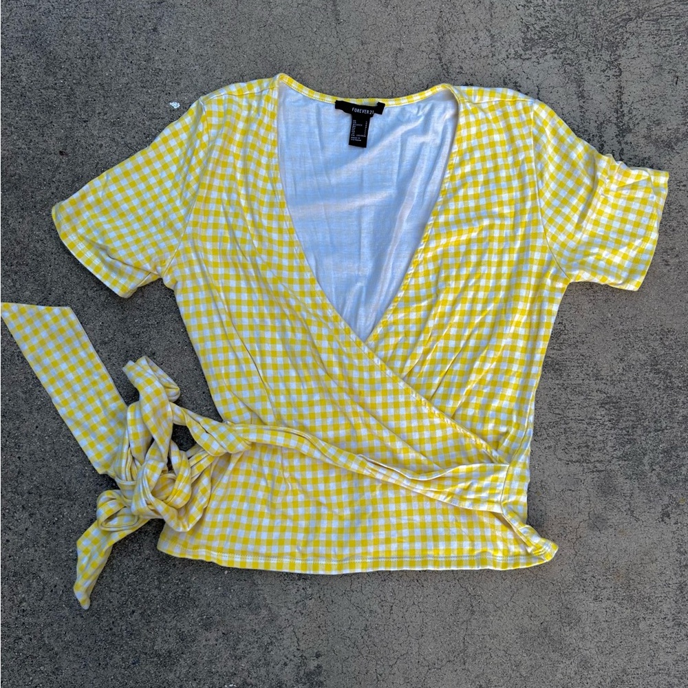 Yellow Wrap Shirt